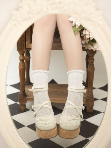 Cute Japanese style light lolita shoes/thick-soled shoes