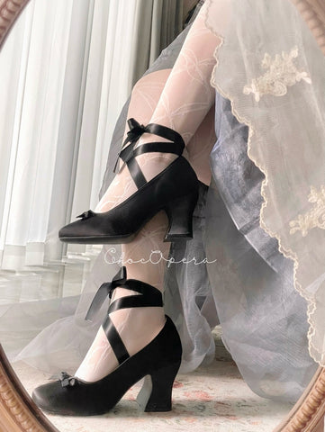 Strapless ballet Japanese Lolita high heels
