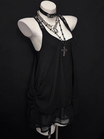 Dark Gothic Chic Vintage Dress