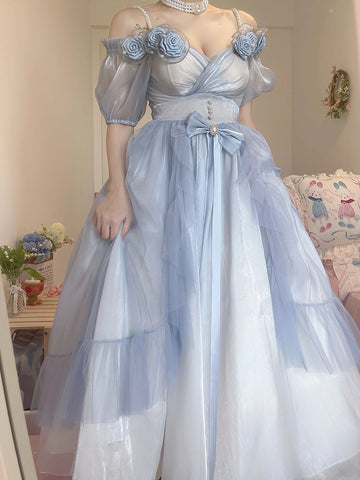 Elegant Gradient Blue Lolita Dress