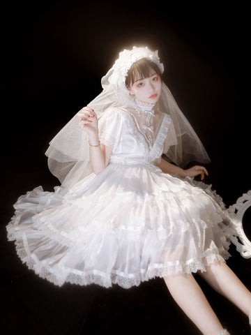 Lolita elegant OP girl fairy sweet wedding dress