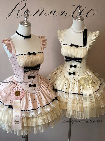 Retro girl doll·Lolita romantic polka dot jsk dress