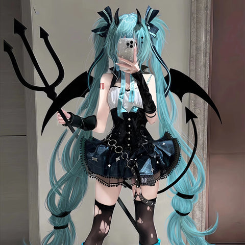 Two-dimensional Hatsune cos suit MIKU little devil cosplay anime costume female