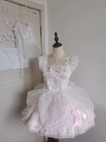 Multi-layered lace princess lolita dress doll sense coquette