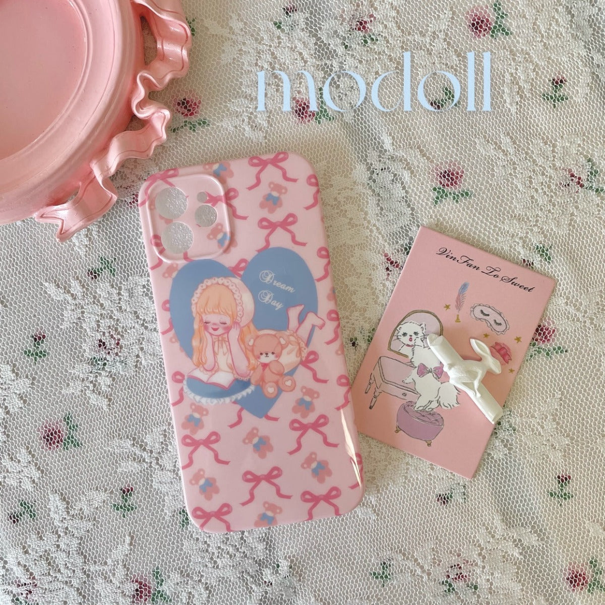 Original Doll Floral Cute Girl Soft Shell Phone Case - Jam Garden