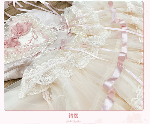 Silk ballet style multi-layer cake skirt lolita doll dress