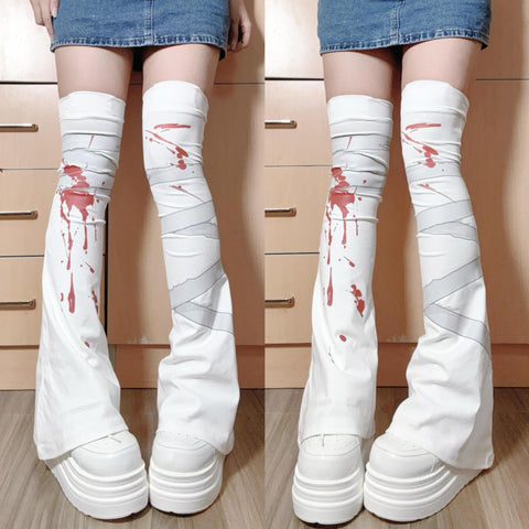 Japanese subculture bandage leg wrap