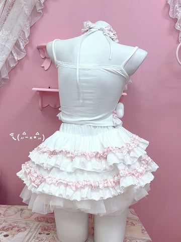 Original handmade sweet girl pink lolita suit