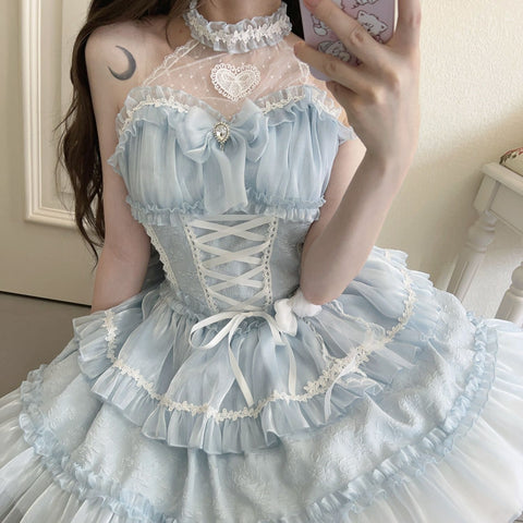 Original design new Lolita dress halter neck dress