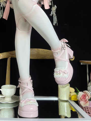 Original Lolita elegant high heel loa shoes