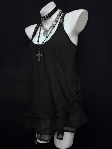 Dark Gothic Chic Vintage Dress