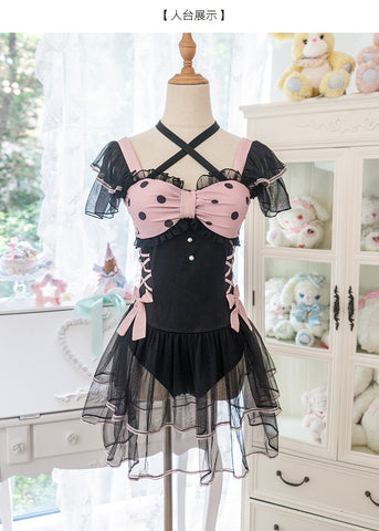 Original genuine Lolita swimsuit women's summer one-piece