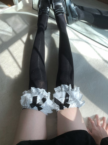 Lolita lace white jk knee socks