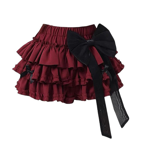 Original sweet and spicy three-dimensional bow cake skirt