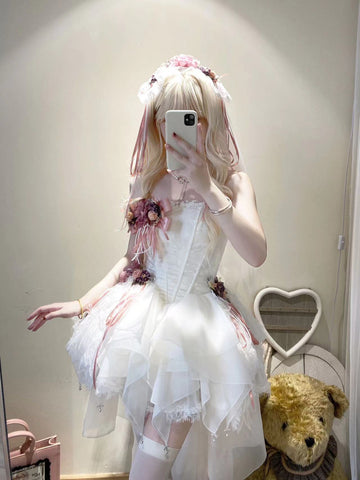 New style small wedding dress tube top Lolita dress