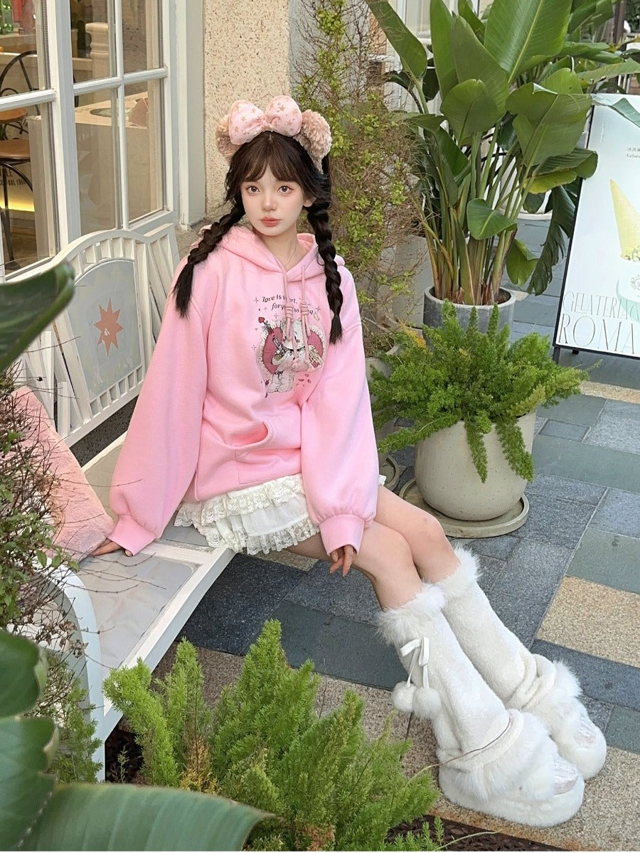 Exclusive Japanese Girl's Winter Warm Plush Knitted Leg Warmers