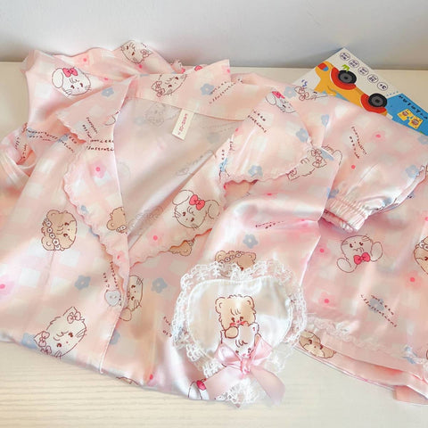 Cartoon mikko pajamas suit for women