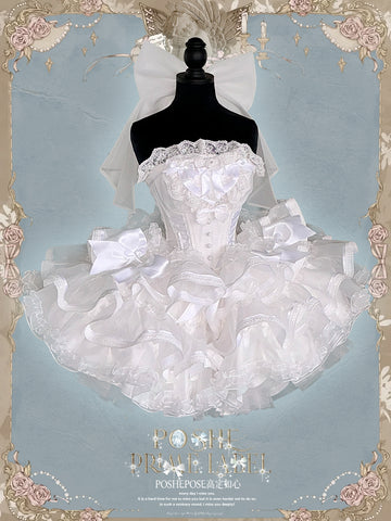 POSHEPOSE Angel's Kiss - Fresh White Heart Dress