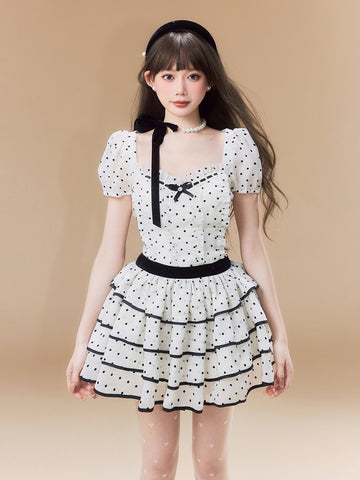 Girly, sweet and cute waist-cinching cake skirt