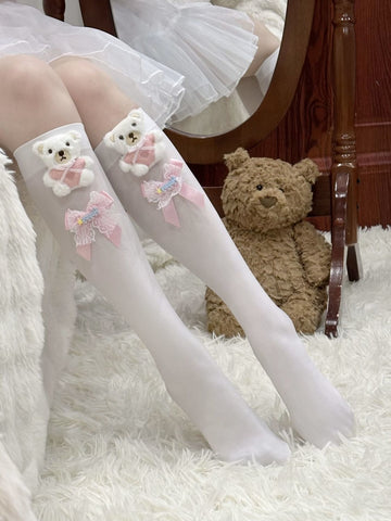 Socks knitted ins cartoon Korean style trendy socks Japanese style