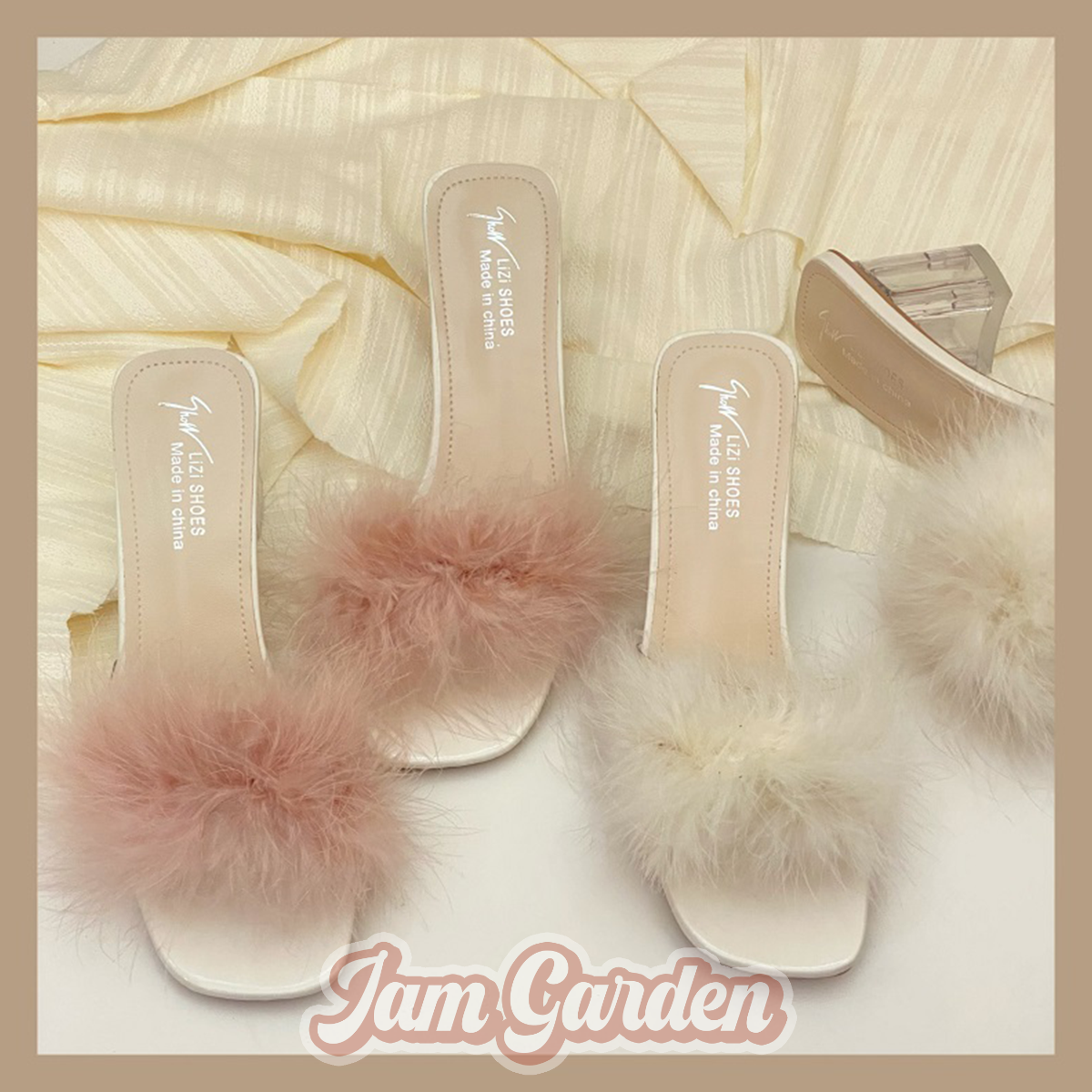 Summer Fairy Style Flip Flop Women Sweet Thick Heel Open Toe Sandals - Jam Garden