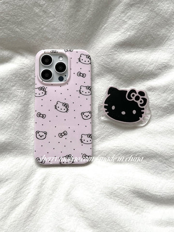 Love pink small fresh kt cat mobile phone case