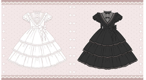 Lolita elegant OP girl fairy sweet wedding dress