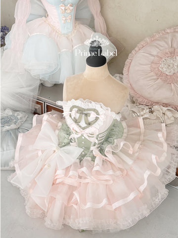 Poshepose Happy Milk Green Princess Style Dress