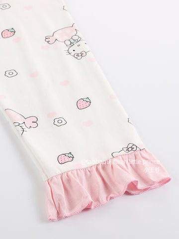 Hellokitty pajamas women's spring pure cotton long sleeves