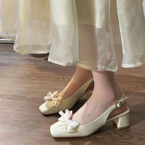 Fairy style sandals women summer 2024 new high heels