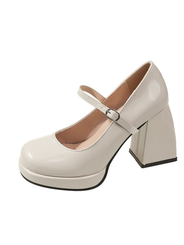 women's white french style high heels