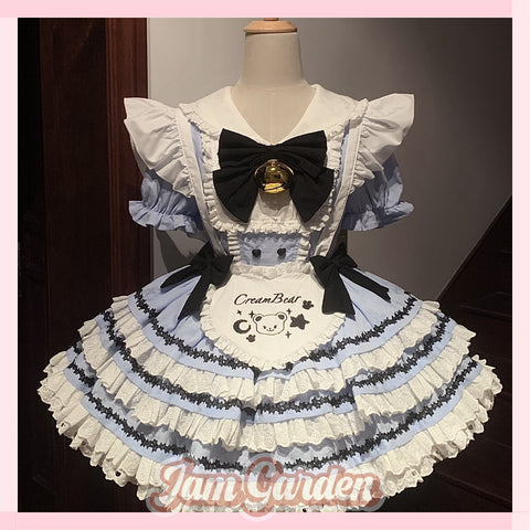 Teddy Bear Maid Lolita Dress