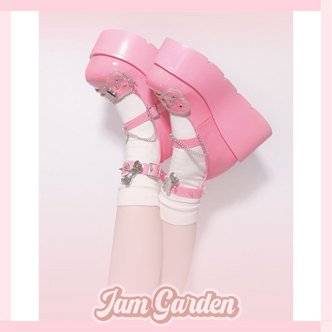 Original Y2k Punk Platform Shoes Colorful Millennium Hot Girl Platform Shoes - Jam Garden