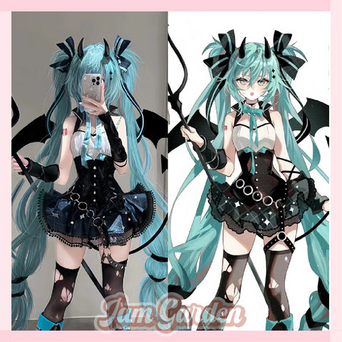 Two-dimensional Hatsune cos suit MIKU little devil cosplay anime costume female