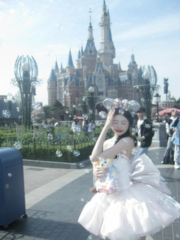 [SET] Princess Wind TuTu Skirt High Sense Birthday Dress Summer Dress - Jam Garden