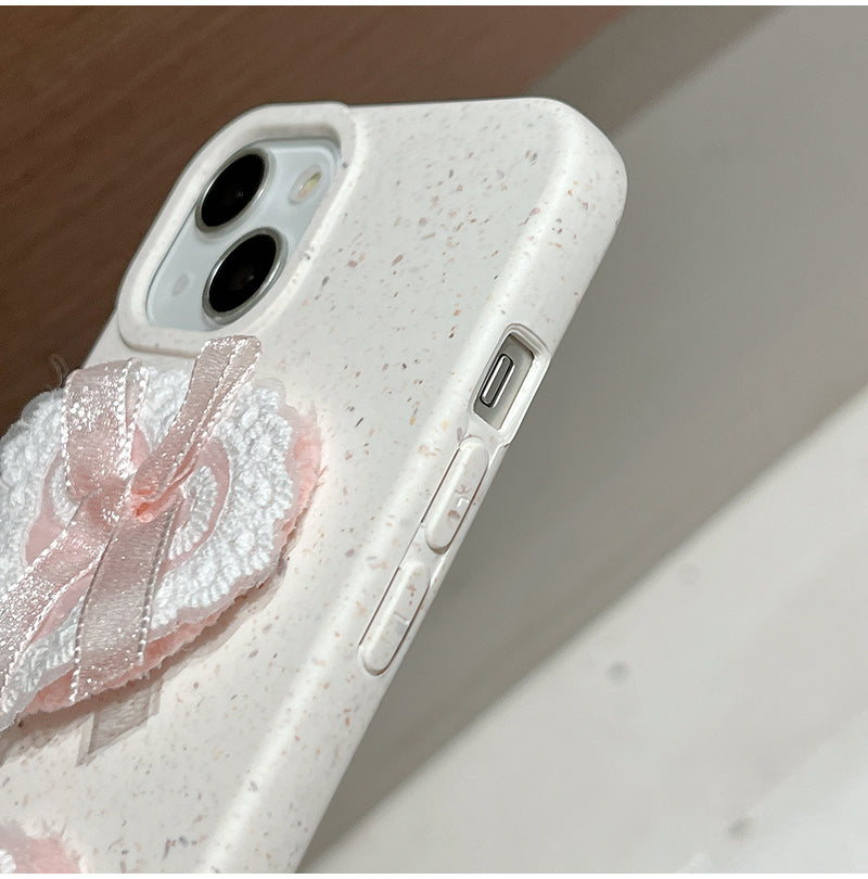 Girly Love Lace Bow Silicone Phone Case - Jam Garden