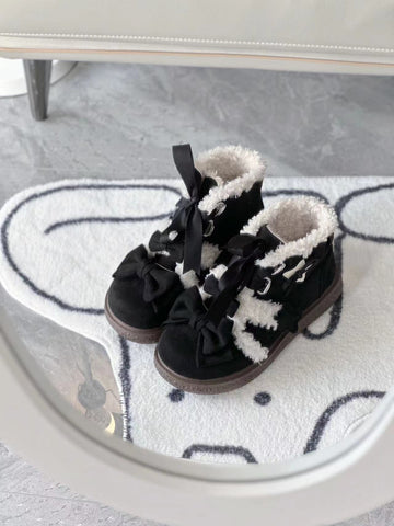 Lolita plush cotton shoes cute lo shoes