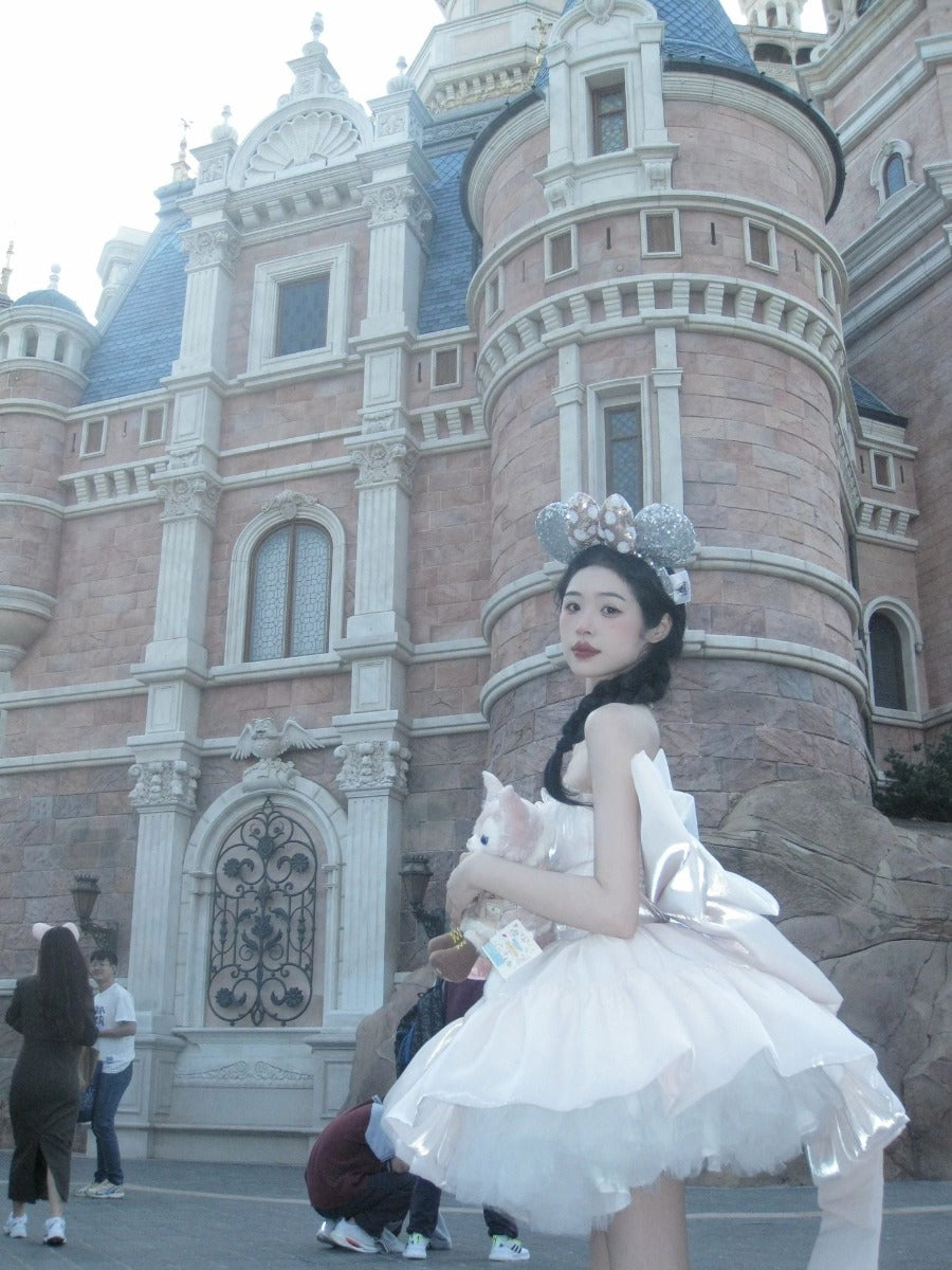 [SET] Princess Wind TuTu Skirt High Sense Birthday Dress Summer Dress - Jam Garden