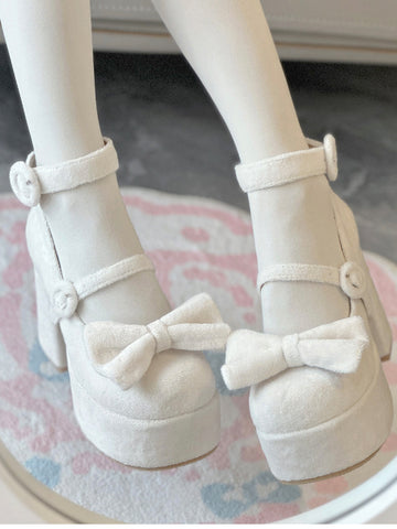 Doll suede high heels lolita