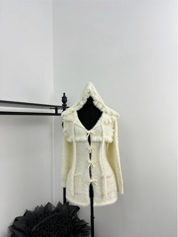 Mink sweater coat dress