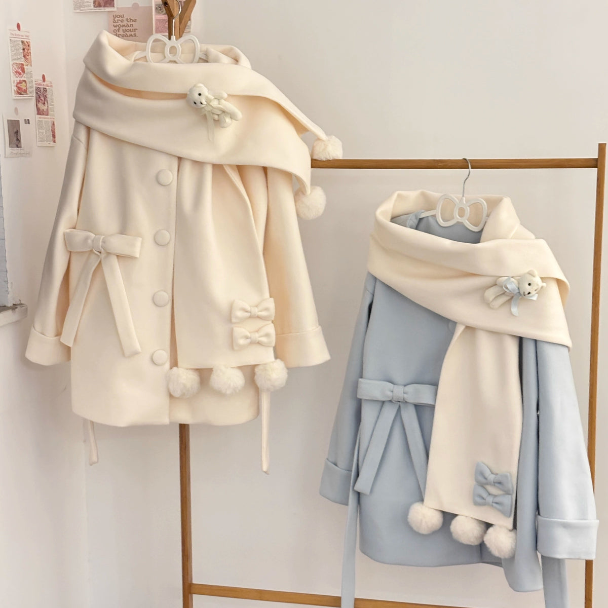 First Snow Bear Autumn and Winter Atmosphere Jacket