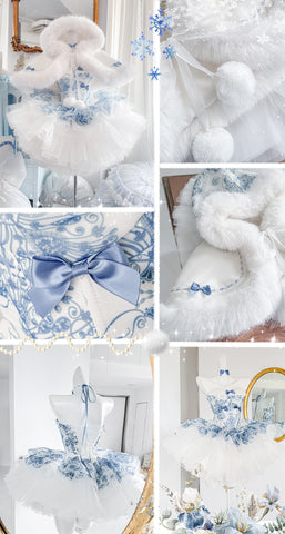 POSHEPOSE Blue and White Porcelain Princess Set