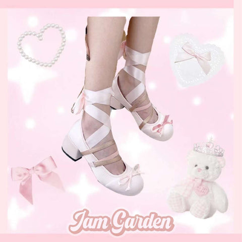 French Ballet Style Shallow Mouth Thick Heel Small Fragrance Style Mary Jane Leather Shoes - Jam Garden