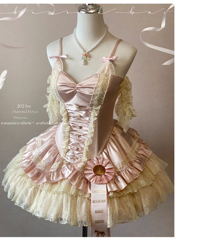 Romantic ballet style lolita atmosphere jsk dress