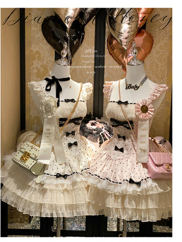 Retro girl doll·Lolita romantic polka dot jsk dress