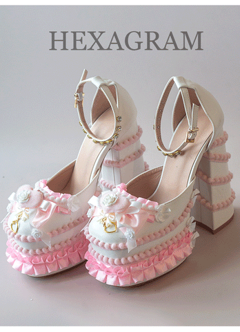 Original handmade lolita sweet hot girl Yabi y2k high heels