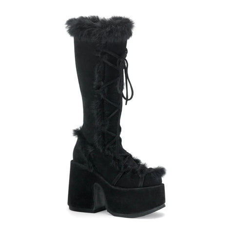 Egirl Babes Lace-up Thick-Heeled High Goth Thick-Soled Muffin Boots - Jam Garden