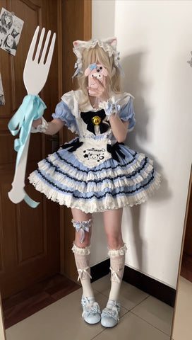 Teddy Bear Maid Lolita Dress