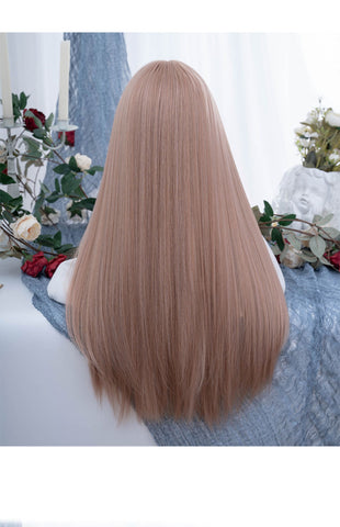 Fashion female group leader straight hair JK age-reducing full headpiece