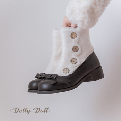 Velvet Mary Jane lolita boots